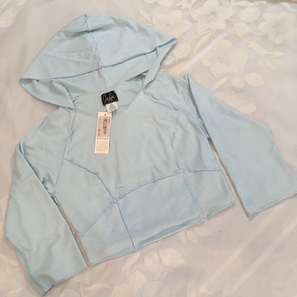 City Lights San Francisco Hooded Long Sleeve Crop - Picture 3 of 5